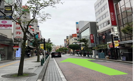 ヨーカドー柏店のある通り